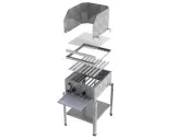 MUE Gas-Kombibräter 2-flammig