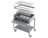 MUE Gas-Kombibräter 4-flammig