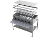 MUE Gas-Kombibräter 5-flammig