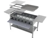 MUE Gas-Kombibräter 6-flammig