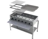 MUE Gas-Kombibräter 6-flammig