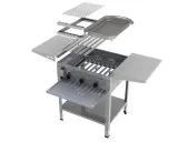 MUE Gas-Kombibräter 3-flammig