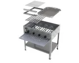 MUE Gas-Kombibräter 4-flammig