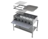 MUE Gas-Kombibräter 5-flammig