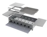 MUE Gas-Kombibräter 6-flammig