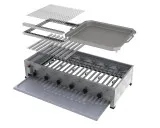 MUE Gas-Kombibräter 6-flammig