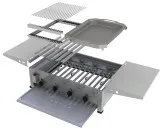 MUE Gas-Kombibräter 4-flammig