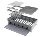 MUE Gas-Kombibräter 5-flammig