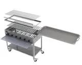 MUE Gas-Kombibräter 6-flammig