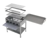 MUE Gas-Kombibräter 4-flammig