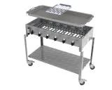 MUE Gas-Kombibräter 6-flammig