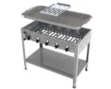 MUE Gas-Kombibräter 5-flammig