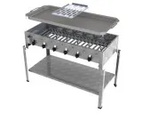 MUE Gas-Kombibräter 6-flammig