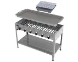 MUE Gas-Kombibräter 6-flammig