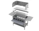 MUE Gas-Kombibräter 5-flammig