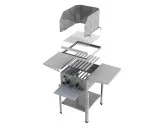 MUE Gas-Kombibräter 2-flammig