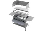 MUE Gas-Kombibräter 5-flammig