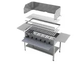 MUE Gas-Kombibräter 6-flammig