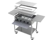 MUE Gas-Kombibräter 4-flammig