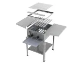 MUE Gas-Kombibräter 2-flammig