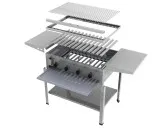 MUE Gas-Kombibräter 4-flammig