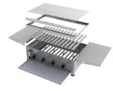 MUE Gas-Kombibräter 4-flammig