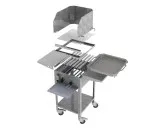 MUE Gas-Kombibräter 2-flammig