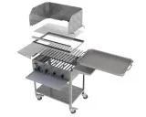 MUE Gas-Kombibräter 4-flammig