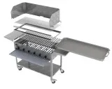 MUE Gas-Kombibräter 6-flammig