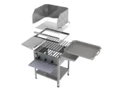 MUE Gas-Kombibräter 3-flammig