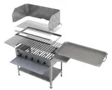 MUE Gas-Kombibräter 5-flammig