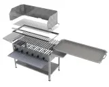 MUE Gas-Kombibräter 6-flammig