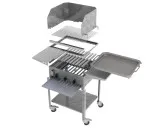 MUE Gas-Kombibräter 3-flammig