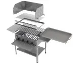 MUE Gas-Kombibräter 4-flammig