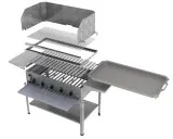 MUE Gas-Kombibräter 5-flammig