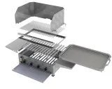 MUE Gas-Kombibräter 4-flammig