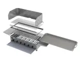 MUE Gas-Kombibräter 6-flammig