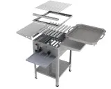 MUE Gas-Kombibräter 2-flammig