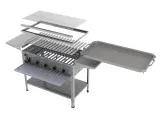 MUE Gas-Kombibräter 5-flammig