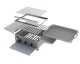 MUE Gas-Kombibräter 3-flammig