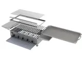 MUE Gas-Kombibräter 5-flammig