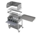 MUE Gas-Kombibräter 4-flammig