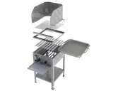 MUE Gas-Kombibräter 2-flammig