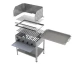 MUE Gas-Kombibräter 4-flammig