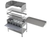 MUE Gas-Kombibräter 5-flammig