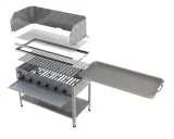 MUE Gas-Kombibräter 6-flammig