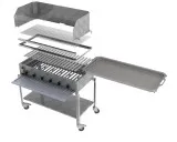 MUE Gas-Kombibräter 6-flammig