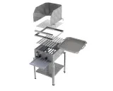 MUE Gas-Kombibräter 2-flammig