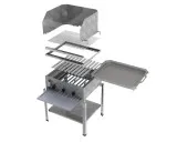 MUE Gas-Kombibräter 3-flammig