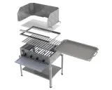 MUE Gas-Kombibräter 4-flammig